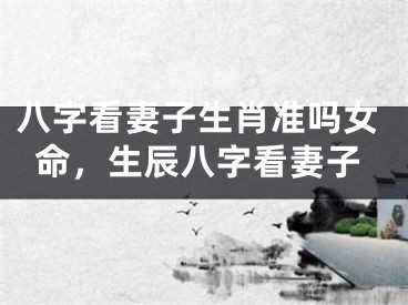 八字看妻子生肖准吗女命,生辰八字看妻子