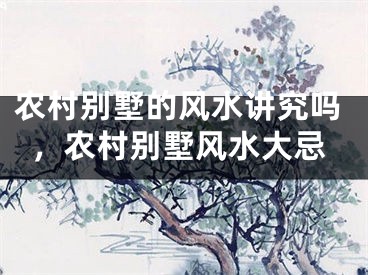 农村别墅的风水讲究吗，农村别墅风水大忌