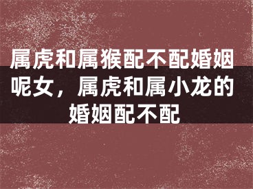 属虎和属猴配不配婚姻呢女,属虎和属小龙的婚姻配不配