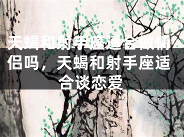 天蝎和射手座适合做情侣吗，天蝎和射手座适合谈恋爱
