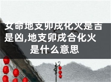 女命地支卯戌化火是吉是凶,地支卯戌合化火是什么意思