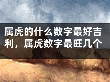 属虎的什么数字最好吉利，属虎数字最旺几个
