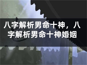 八字解析男命十神,八字解析男命十神婚姻