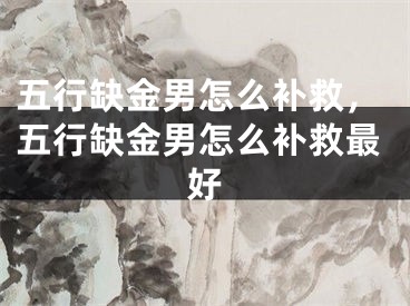 五行缺金男怎么补救,五行缺金男怎么补救最好