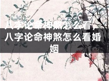 八字论命神煞怎么看，八字论命神煞怎么看婚姻