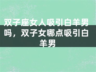 双子座女人吸引白羊男吗,双子女哪点吸引白羊男
