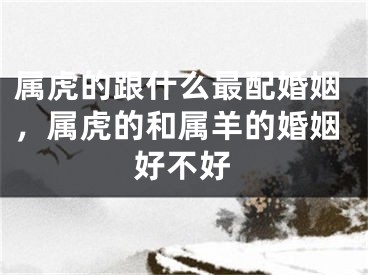 属虎的跟什么最配婚姻，属虎的和属羊的婚姻好不好