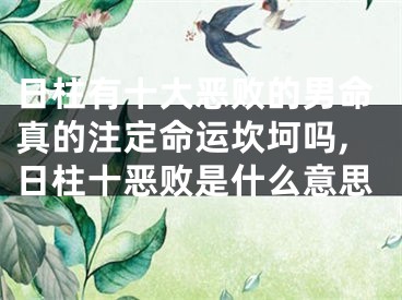 日柱有十大恶败的男命真的注定命运坎坷吗,日柱十恶败是什么意思