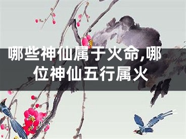 哪些神仙属于火命,哪位神仙五行属火