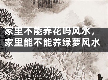 家里不能养花吗风水,家里能不能养绿萝风水