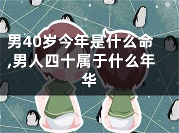 男40岁今年是什么命,男人四十属于什么年华