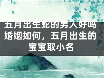 五月出生蛇的男人好吗婚姻如何,五月出生的宝宝取小名