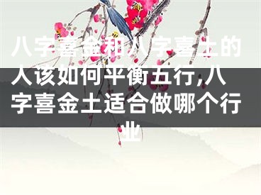 八字喜金和八字喜土的人该如何平衡五行,八字喜金土适合做哪个行业