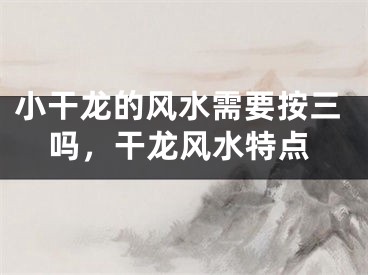 小干龙的风水需要按三吗，干龙风水特点