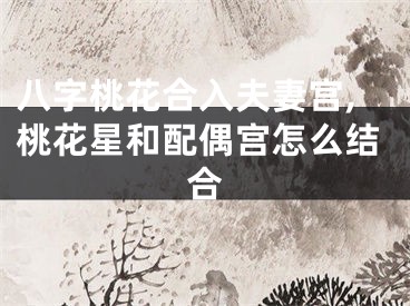 八字桃花合入夫妻宫,桃花星和配偶宫怎么结合