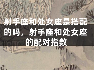 射手座和处女座是搭配的吗，射手座和处女座的配对指数