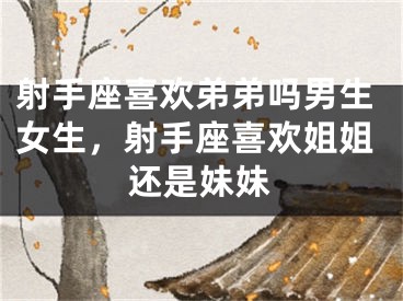 射手座喜欢弟弟吗男生女生，射手座喜欢姐姐还是妹妹