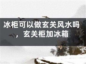 冰柜可以做玄关风水吗，玄关柜加冰箱