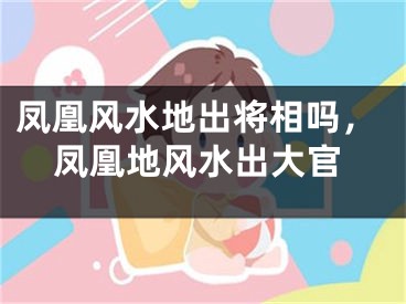 凤凰风水地出将相吗，凤凰地风水出大官