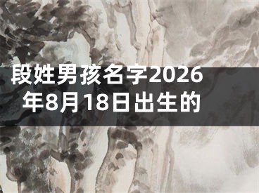 段姓男孩名字2026年8月18日出生的