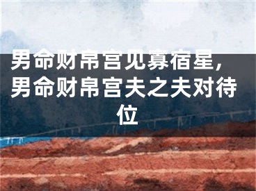 男命财帛宫见寡宿星,男命财帛宫夫之夫对待位