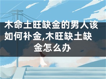 木命土旺缺金的男人该如何补金,木旺缺土缺金怎么办