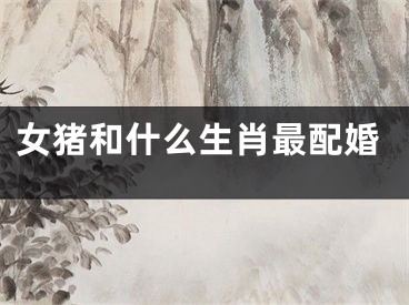 女猪和什么生肖最配婚