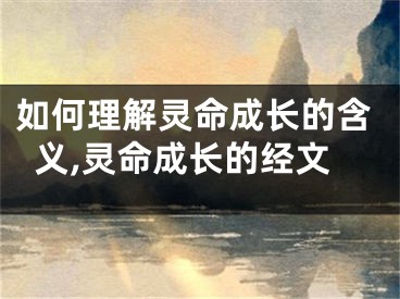 如何理解灵命成长的含义,灵命成长的经文