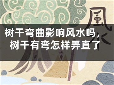 树干弯曲影响风水吗，树干有弯怎样弄直了