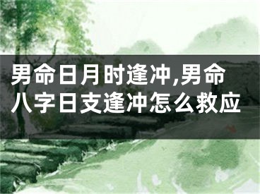 男命日月时逢冲,男命八字日支逢冲怎么救应
