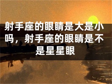 射手座的眼睛是大是小吗，射手座的眼睛是不是星星眼