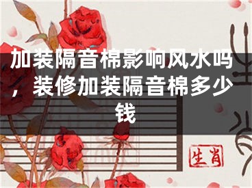 加装隔音棉影响风水吗,装修加装隔音棉多少钱