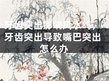 牙齿突出影响风水吗,牙齿突出导致嘴巴突出怎么办