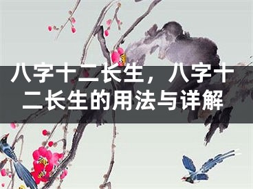 八字十二长生，八字十二长生的用法与详解
