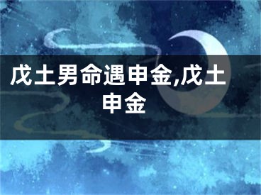 戊土男命遇申金,戊土 申金