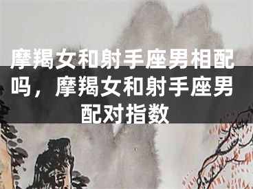 摩羯女和射手座男相配吗，摩羯女和射手座男配对指数