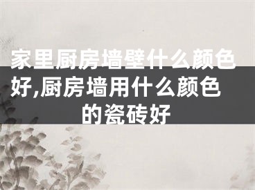 家里厨房墙壁什么颜色好,厨房墙用什么颜色的瓷砖好