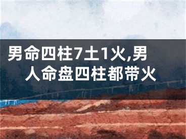 男命四柱7土1火,男人命盘四柱都带火