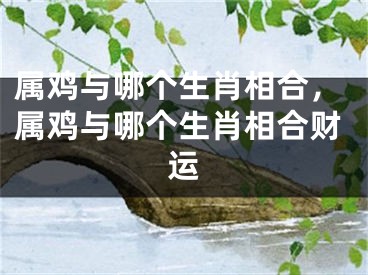 属鸡与哪个生肖相合，属鸡与哪个生肖相合财运